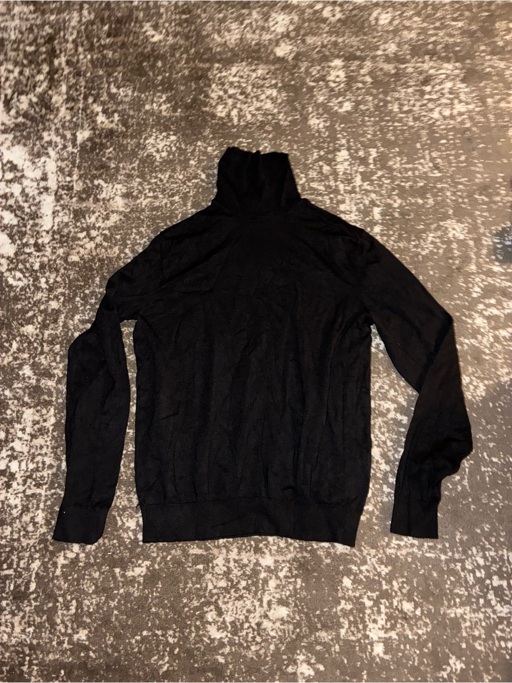 H&M Black Turtleneck Sweater - Slim Knit